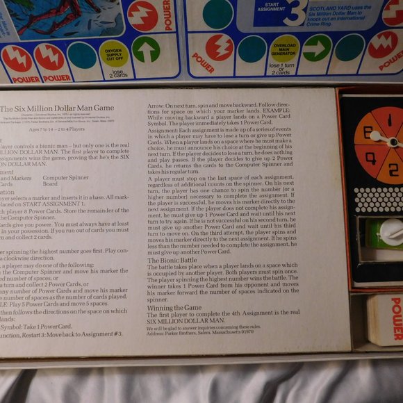 The Six Million Dollar Man Board Game 1975 Vintage - Picture 8 of 12